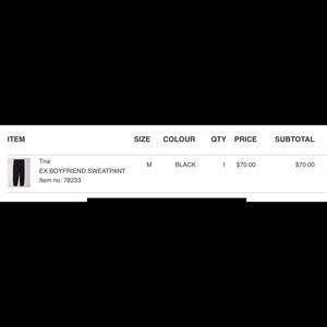 TNA Ex boyfriend sweatpant